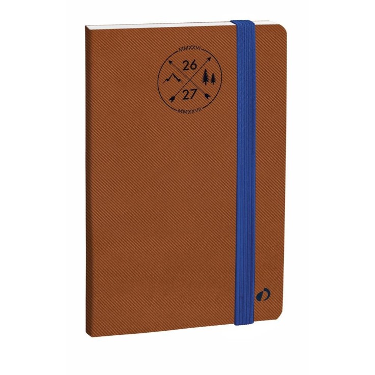 Agenda 16 mois 2026-2027 - Affaires SD - Semainier Planning - Everest Marron - 10x15cm