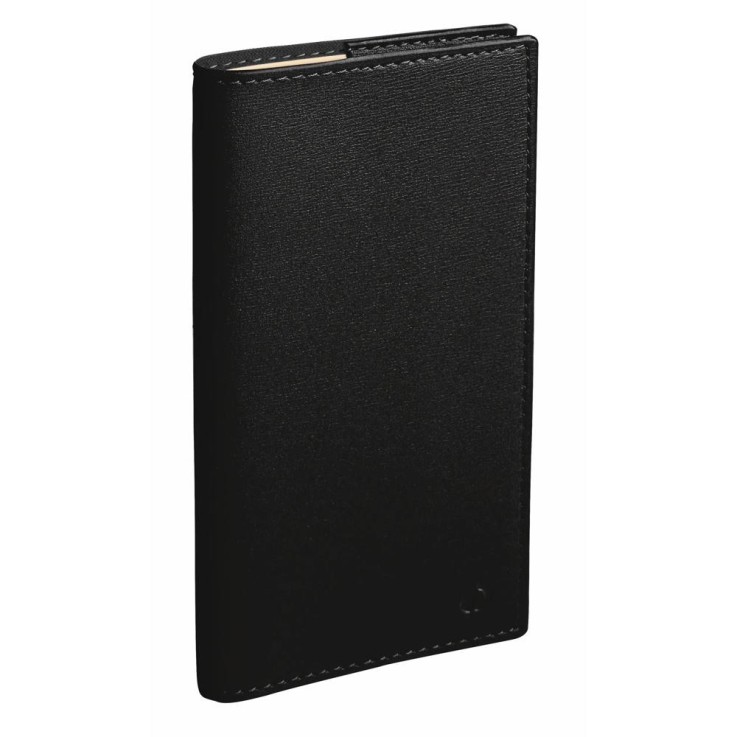 Agenda scolaire Spiralé 2026-2027 - Italsept S Prestige - Semainier Horizontal - Soho Noir - 8,8x17cm