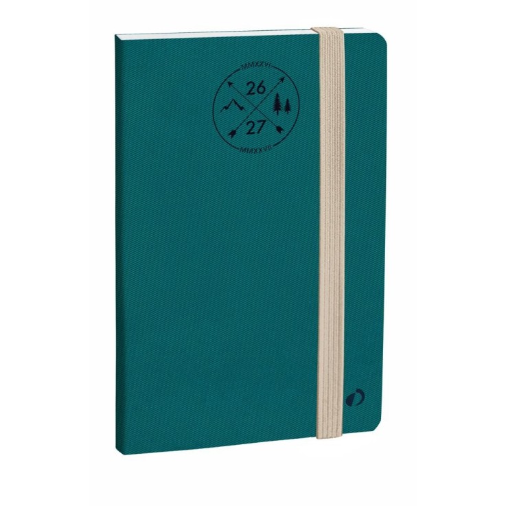 Agenda 16 mois 2026-2027 - Président SD - Semainier Planning - Everest Vert - 21x27cm