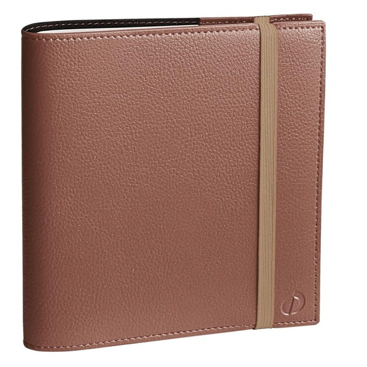 Agenda scolaire 2026-2027 - Exécutif sept Color - Semainier Planning - Céleste Beige - 16x16cm