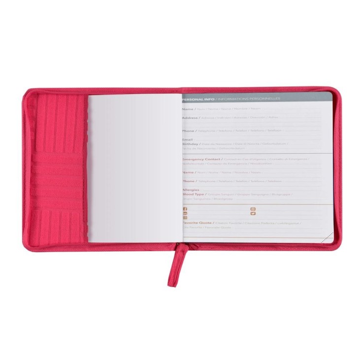 Agenda scolaire 2026-2027 - Exécutif sept Color - Semainier Planning - Théa Rose - 16x16cm