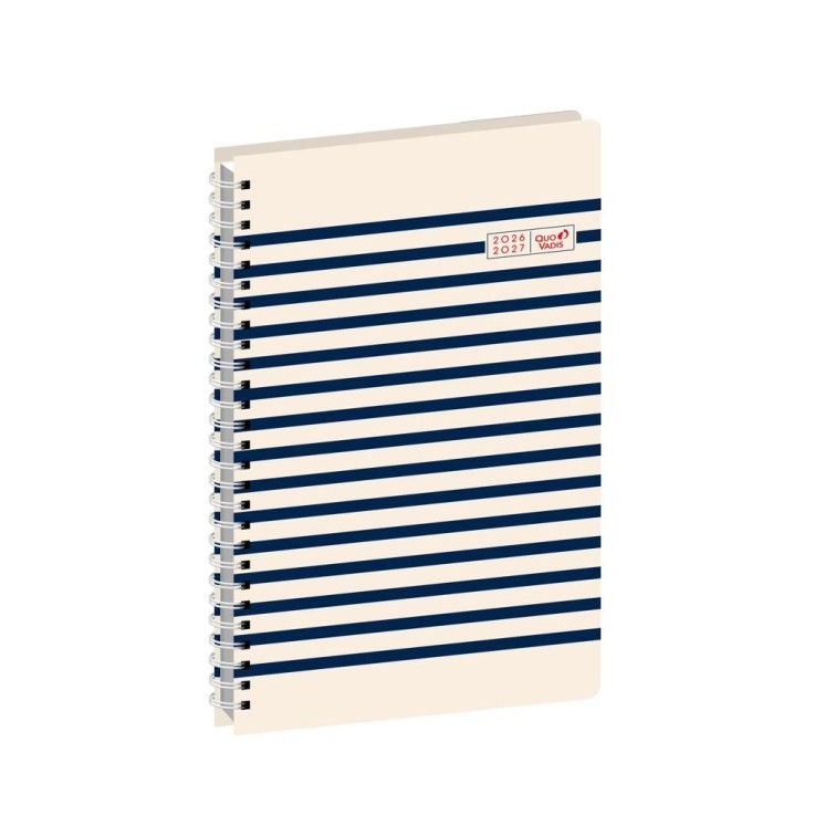 Agenda scolaire Spiralé 2026-2027 - Ministre S sept - Semainier Planning - Egeo Multicolore - 16x24cm