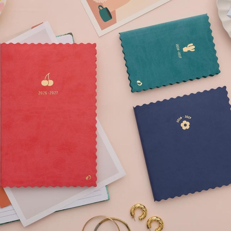 Agenda scolaire 2026-2027 - Universitaire Color - Semainier Planning - Festy Bleu - 10x15cm