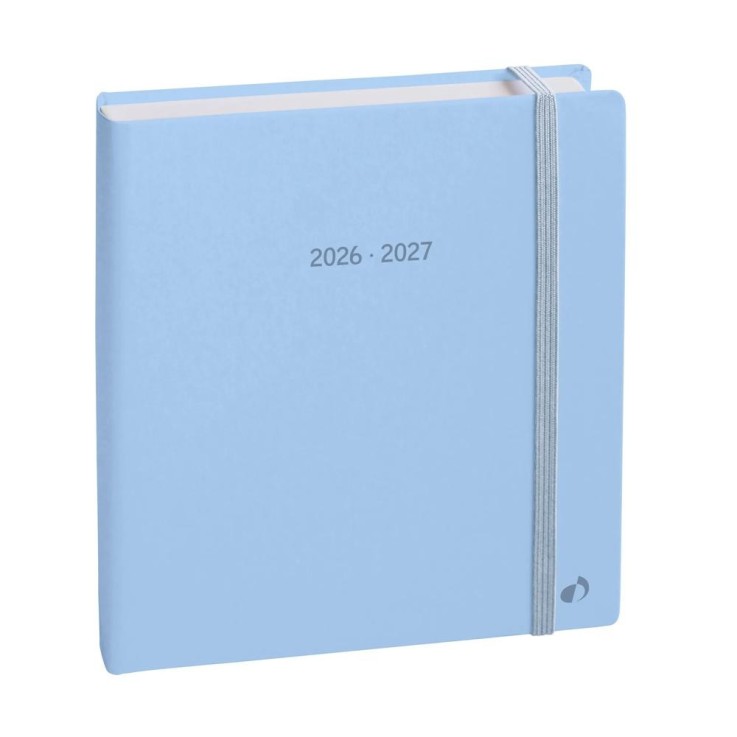Agenda scolaire 2026-2027 - Exécutif sept Color - Semainier Planning - Pastel Bleu clair - 16x16cm