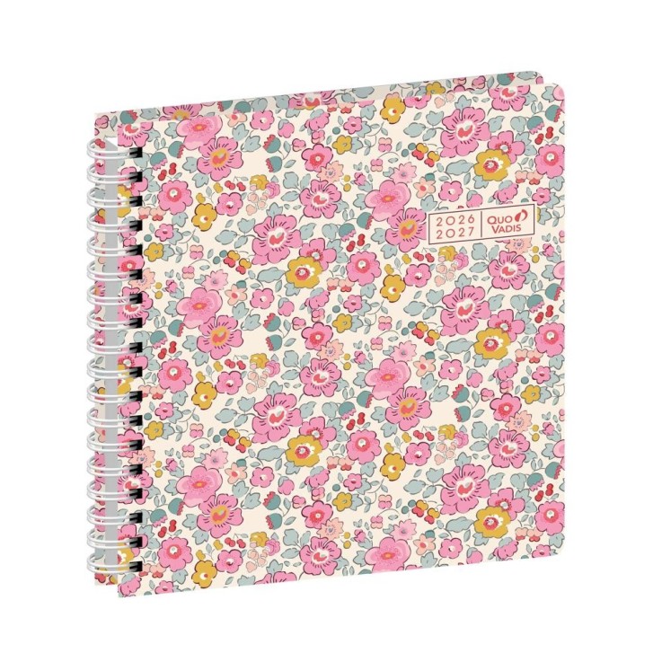 Agenda scolaire Spiralé 2026-2027 - Exécutif S sept - Semainier Planning - Egeo Multicolore - 16x16cm