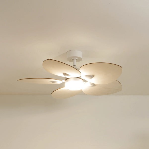 Ventilateur de plafond Dahlia en bois clair