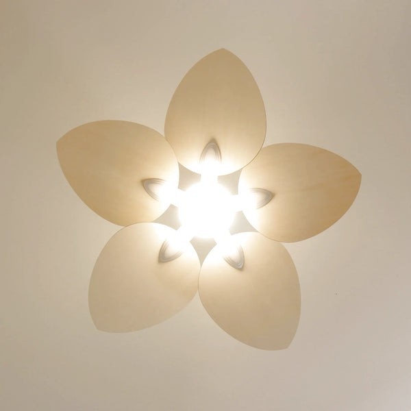 Ventilateur de plafond Dahlia en bois clair