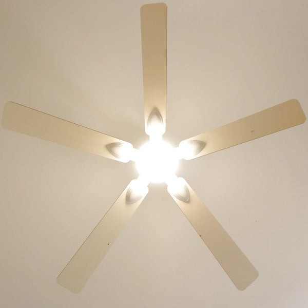 Ventilateur de plafond avec lumière Mistral en bois clair