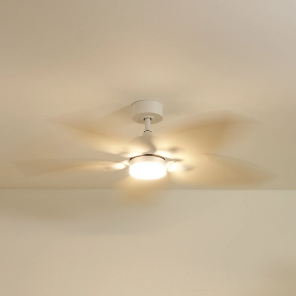 Ventilateur de plafond avec lumière Virevole teinté Chêne