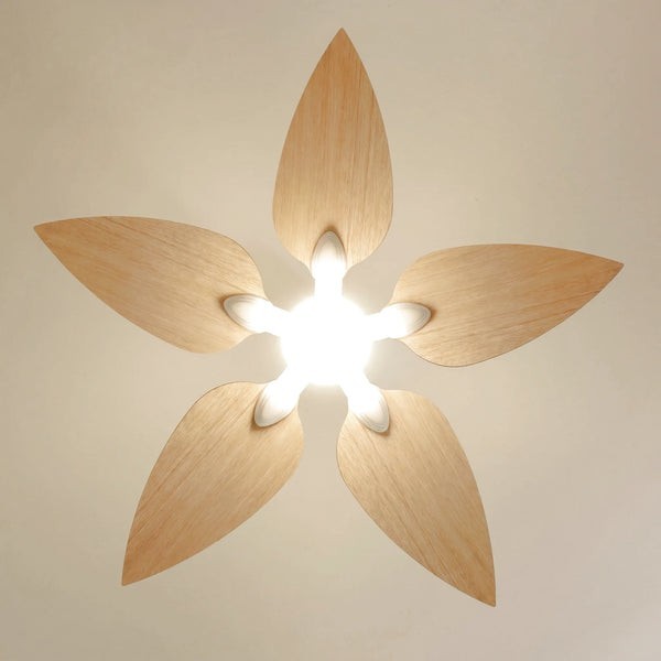 Ventilateur de plafond avec lumière Virevole teinté Chêne