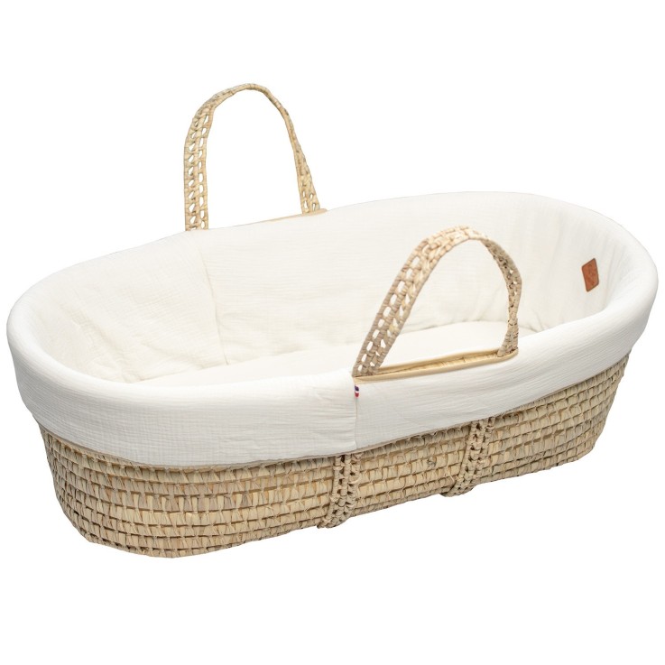 Couffin bébé avec Matelas, Habillage et Drap Housse, Jeanne
