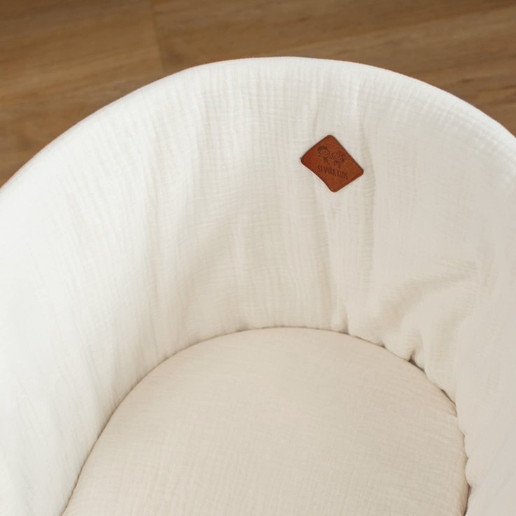 Couffin bébé avec Matelas, Habillage et Drap Housse, Jeanne