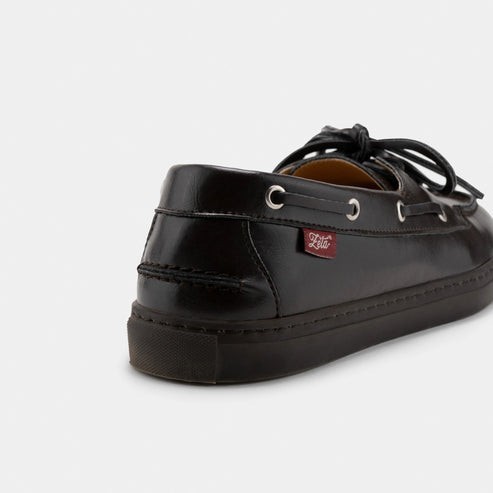 Chaussures bateau Lagos choco leather en Fibres Recyclées