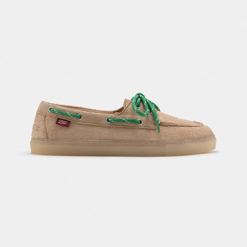 Chaussures bateau Lagos vanille en Fibres Recyclées