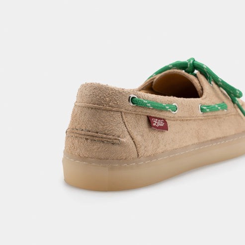 Chaussures bateau Lagos vanille en Fibres Recyclées