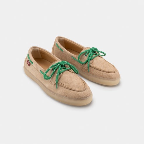 Chaussures bateau Lagos vanille en Fibres Recyclées