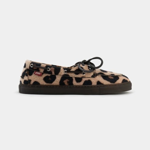 Chaussures bateau Lagos léopard en Fibres Recyclées