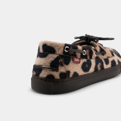 Chaussures bateau Lagos léopard en Fibres Recyclées