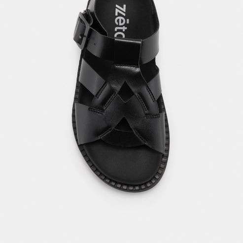 Sandales Nazea noir en Fibres Recyclées