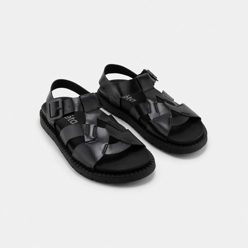 Sandales Nazea noir en Fibres Recyclées