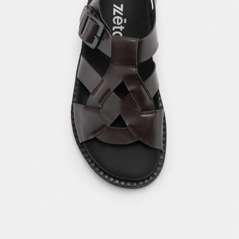 Sandales Nazea marron en Fibres Recyclées