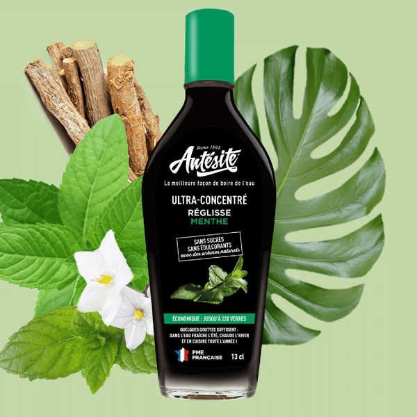 Sirop ultra-concentré réglisse menthe - Bouteille de 13cl