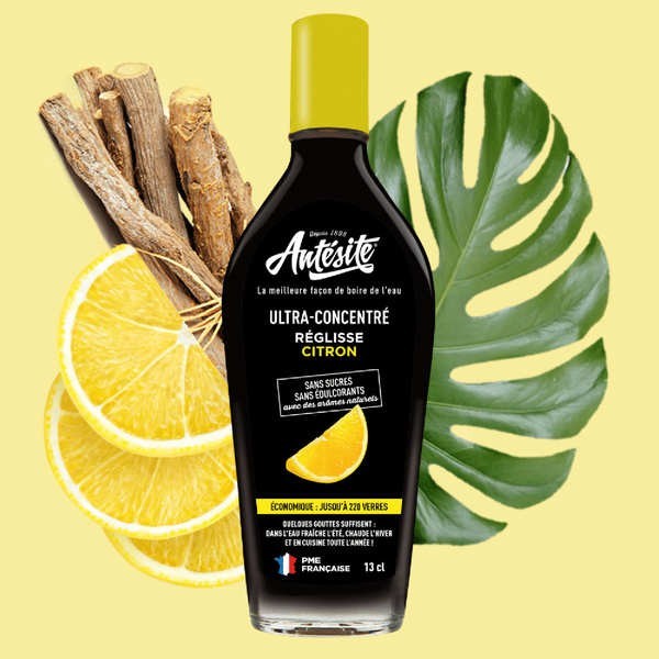 Sirop ultra-concentré réglisse citron - Bouteille de 13cl