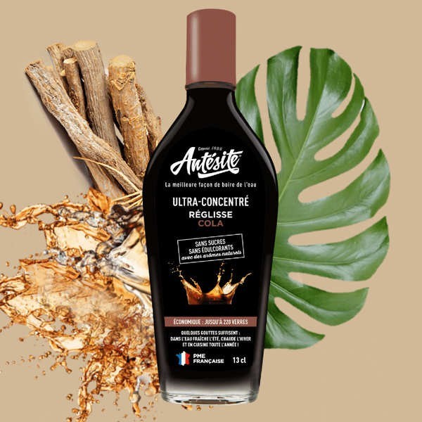 Sirop ultra-concentré réglisse cola - Bouteille de 13cl