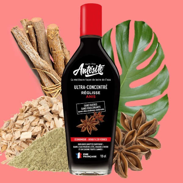 Sirop ultra-concentré réglisse anis - Bouteille de 13cl