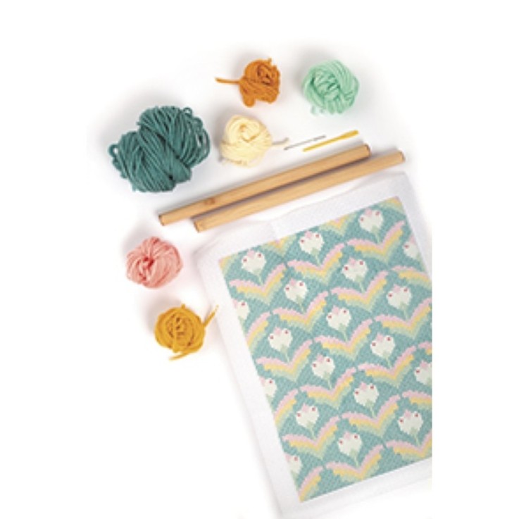 Kit Canevas Fleurs Tropicales