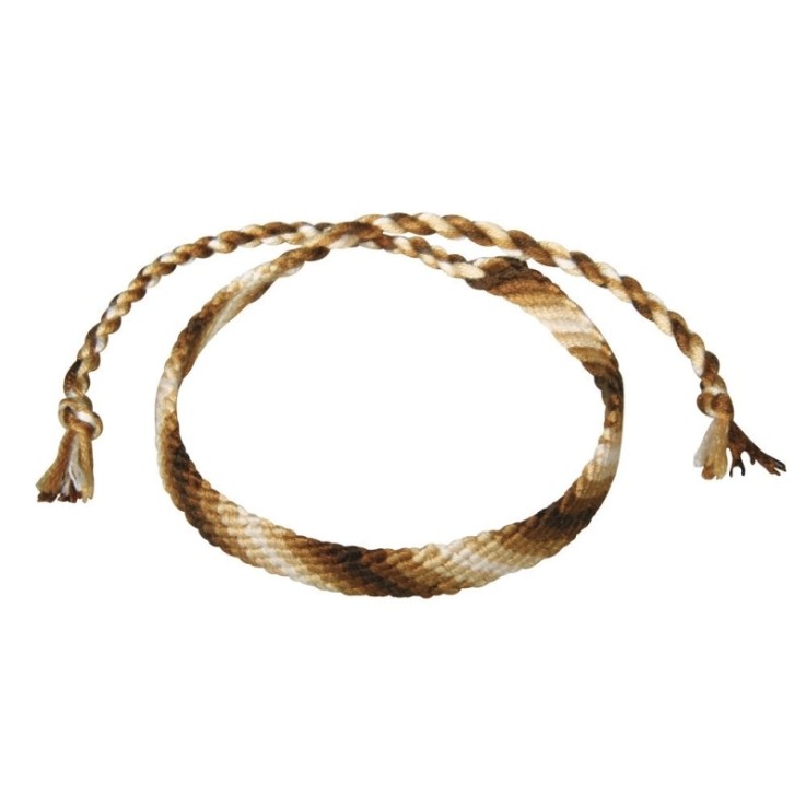 Fil en coton StitchetKnot, 5 couleurs chaque 10m en , brun-noisette