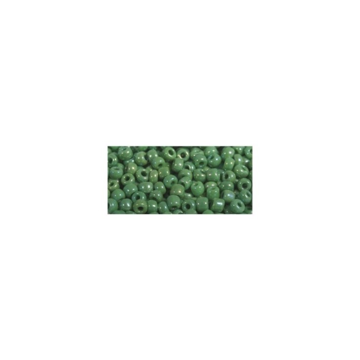 Rocailles, 2,6 mm ø, opaques lustre, vert, boîte 17 g