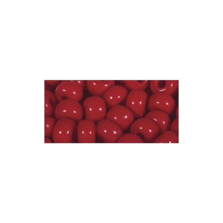 Perles indiennes, 4,5 mm ø, rouge, boîte 17 g