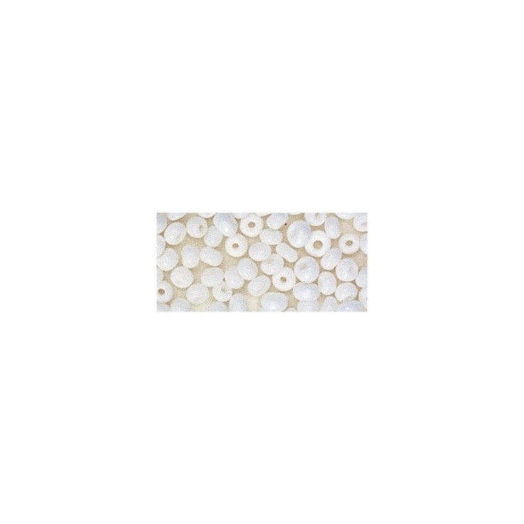 Rocailles, 2,6 mm ø, opaques, blanc, boîte 17 g