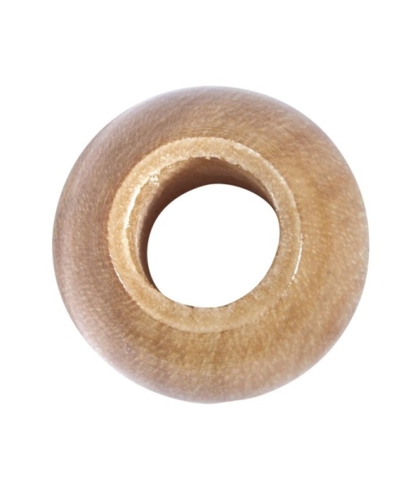 Perles en bois, polies, 15...