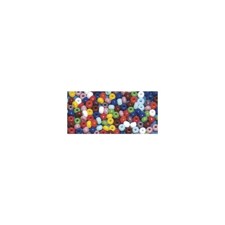 Perles indiennes, 4,5 mm ø, assorties, boîte 17 g