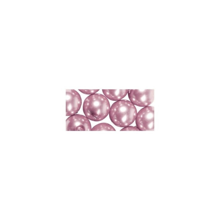 Renaissance Perles en verre , 4mm ø, orchidée, boîte 85 pces