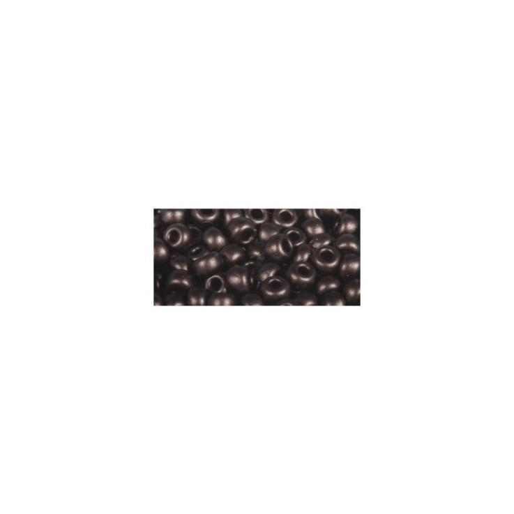 Rocailles cirées, 2,6mm, Boîte 7g, brun foncé