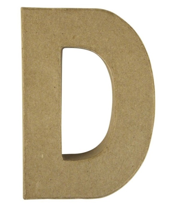 Lettre papier-mâché D FSC...