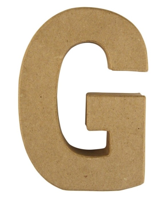 Lettre papier-mâché G FSC...