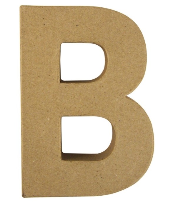 Lettre en papier-mâché B...
