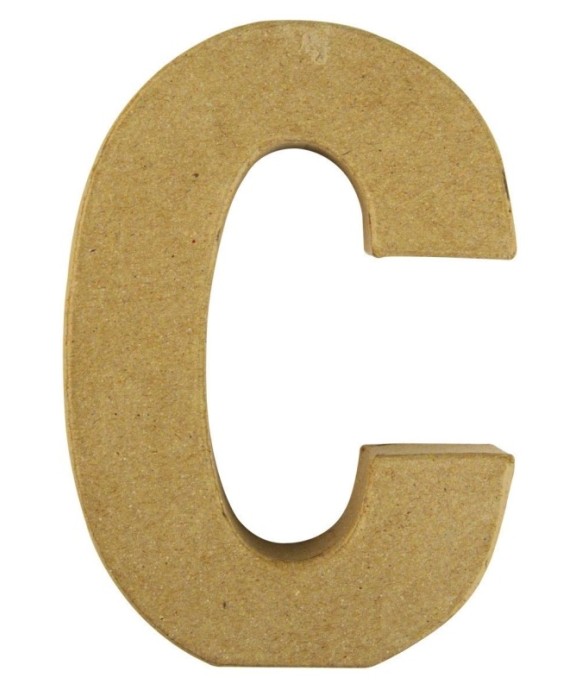 Lettre en papier-mâché C...
