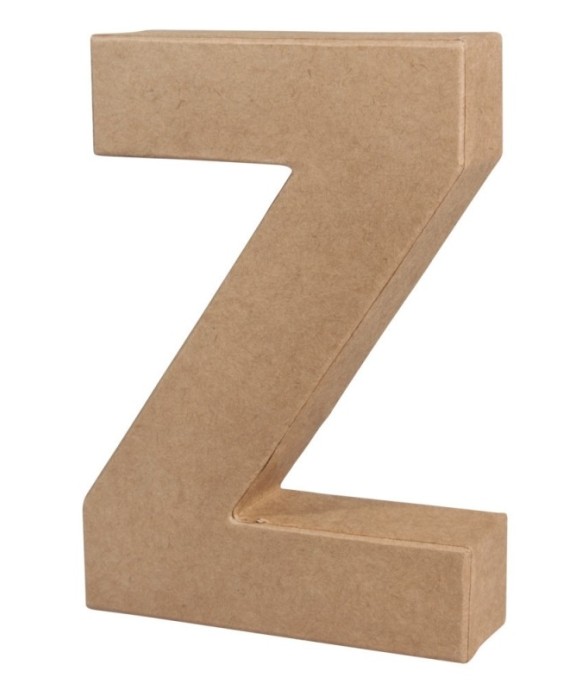 Lettre papier-mâché Z FSC...