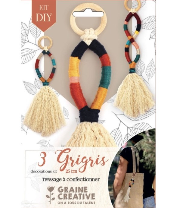 Kit tressage 3 grigris 13 x...