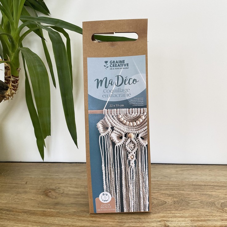 KIT MACRAME COQUILLAGE ECRU