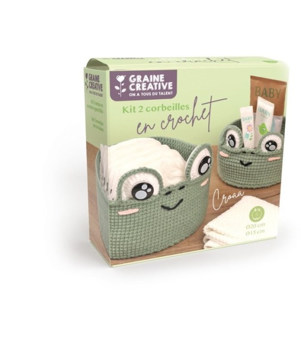 Kit crochet 2 Corbeilles...