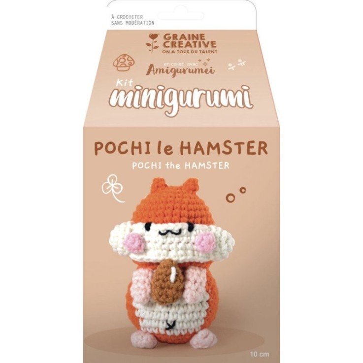 Kit MINI Amigurumi Hamster 10 cm