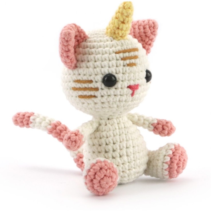 Kit Amigurumi crochet Chat-licorne