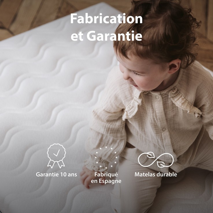 Matelas enfant COCOLEGEND - Épaisseur 12 cm