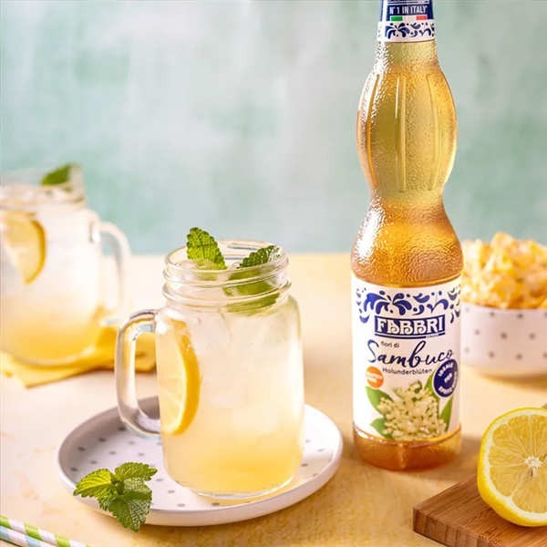 Sirop de Fleurs de Sureau Fabbri - Bouteille de 560ml
